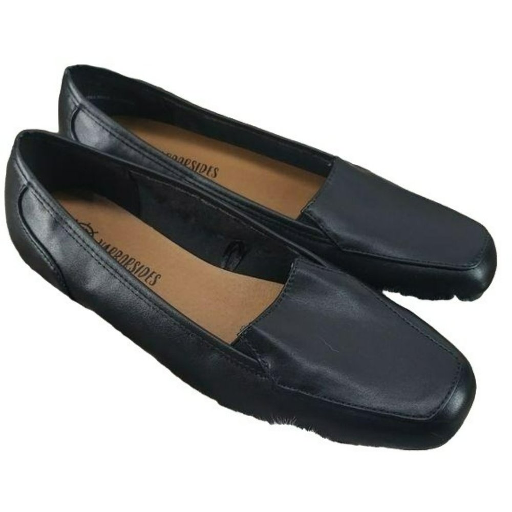 Harborside Wander Comfortably Libbie LNKSEP19 Black Flat‎ Dress shoes Size 8M 8